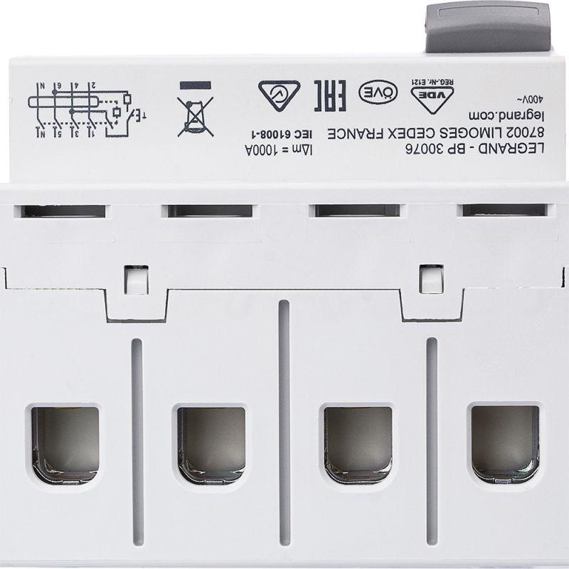 Выключатель дифференциального тока (УЗО) 4п 25А 30мА тип A RX3 Leg 402074