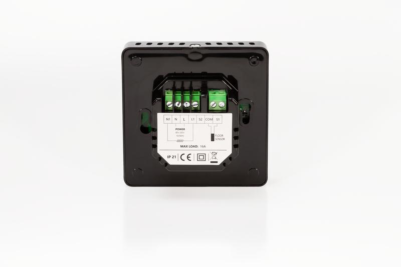Терморегулятор Prime c Wi-Fi с комбинацией датчиков 16А черн. ДЕВИ 140F1143R