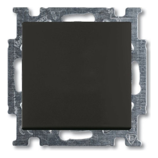 Выключатель одноклавишный ABB BASIC 55, château-black, 2CKA001012A2179