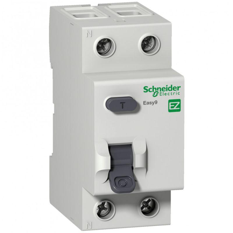 Выключатель дифференциального тока (УЗО) Schneider Electric 2п 25А 10мА тип AC EASY9  EZ9R14225