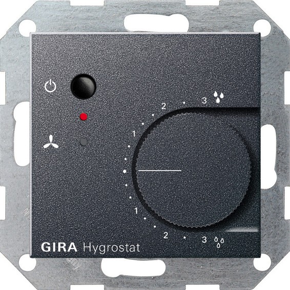 Термостат комнатный Gira SYSTEM 55, антрацит, 226528
