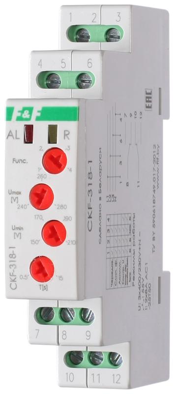 Реле контроля фаз CKF-318-1 (аналог РНПП-311М) F&F EA04.002.007