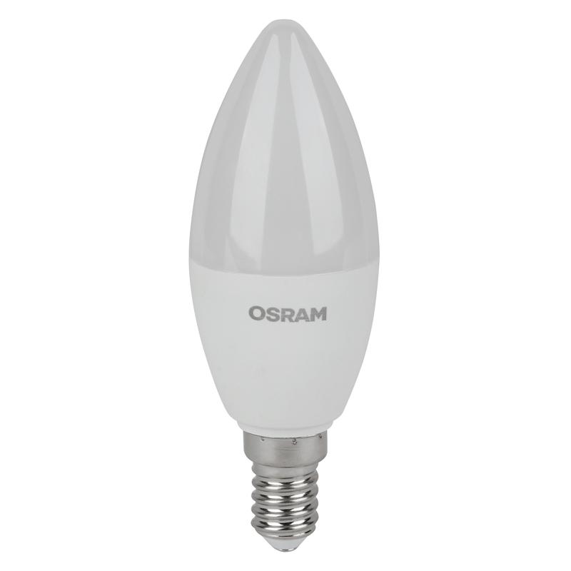 Лампа светодиодная LED Value LVCLB60 7SW/840 свеча матовая E14 230В 2х5 RU (уп.5шт) OSRAM 4058075577954