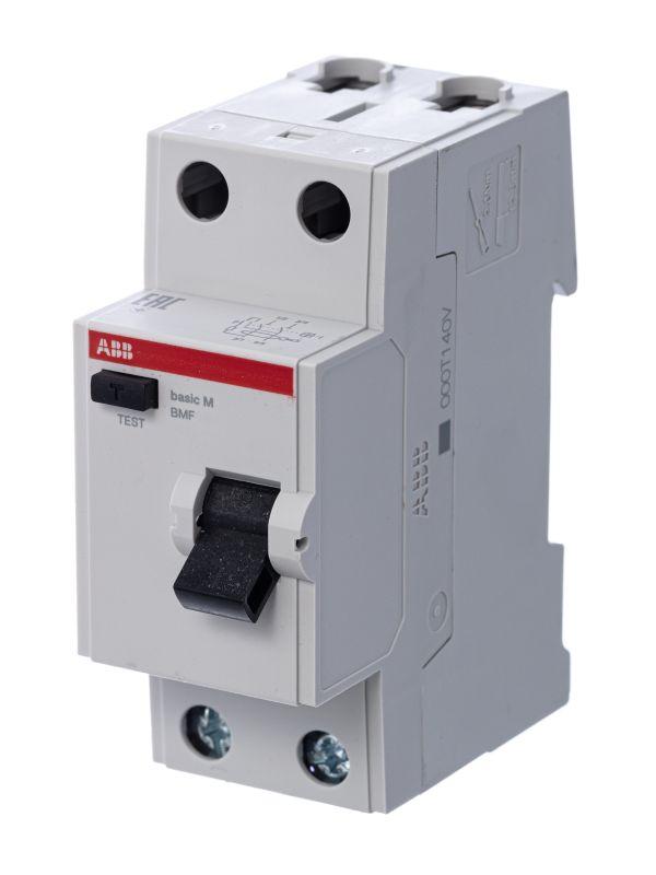 Выключатель дифференциального тока (УЗО) ABB 2п 63А 30мА тип AC Basic M BMF41263  2CSF602041R1630