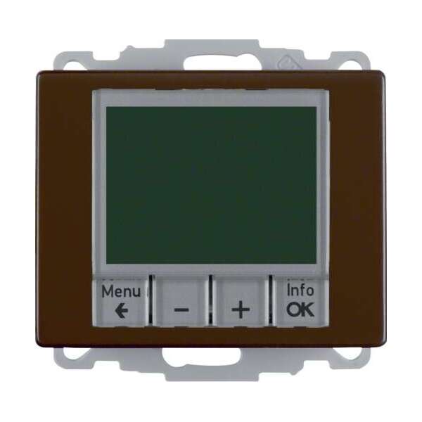 Термостат Berker ARSYS, с дисплеем, коричневый блестящий, 20440001