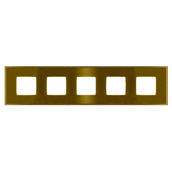 Рамка 5 постов FEDE BELLE EPOQUE, bright gold//bright gold, FD01435OBOB