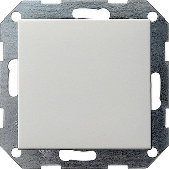 Выключатель одноклавишный Gira SYSTEM 55, белый глянцевый, 012603