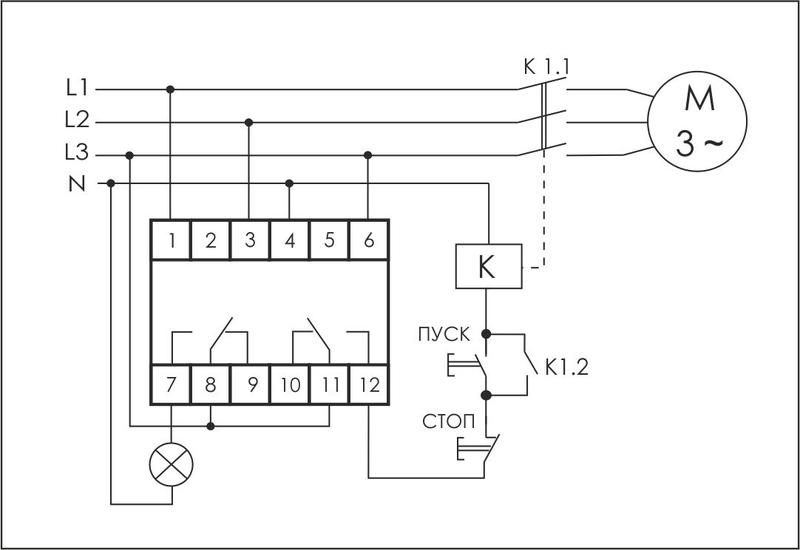 Реле контроля фаз CKF-318-1 (аналог РНПП-311М) F&F EA04.002.007