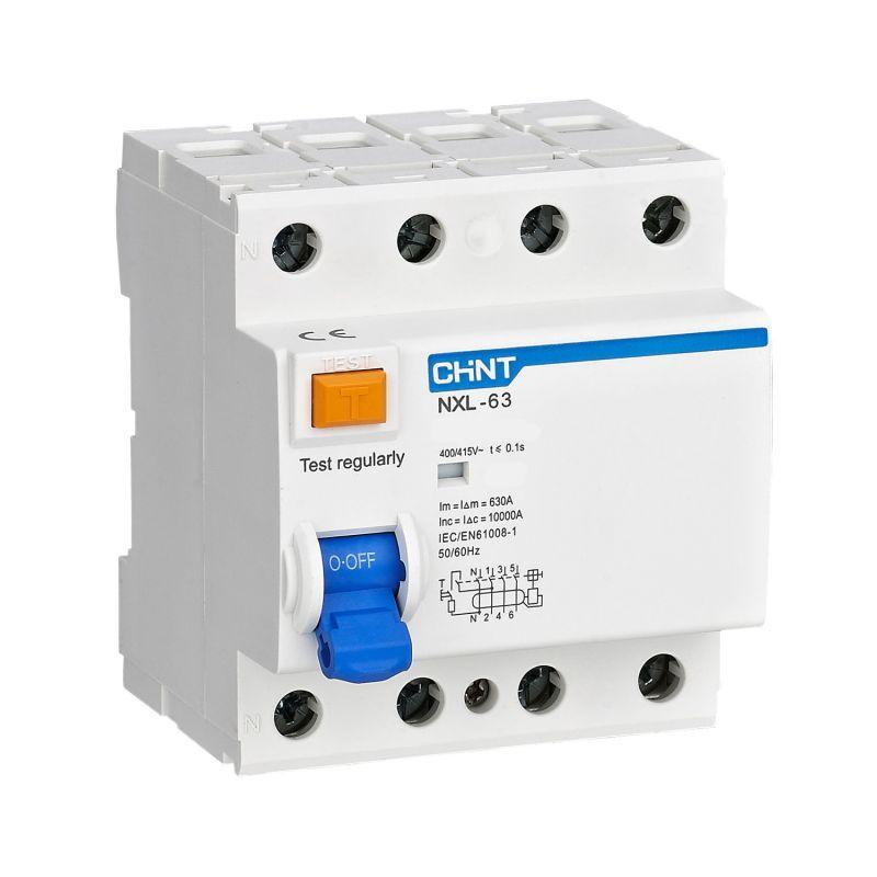 Выключатель дифференциального тока (УЗО) 3п+N 32А 30мА тип A 6кА NXL-63 (R) CHINT 280785
