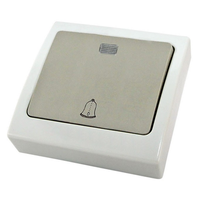 Выключатель одноклавишный кнопочный TDM Electric ВУОКСА, SQ1803-0107