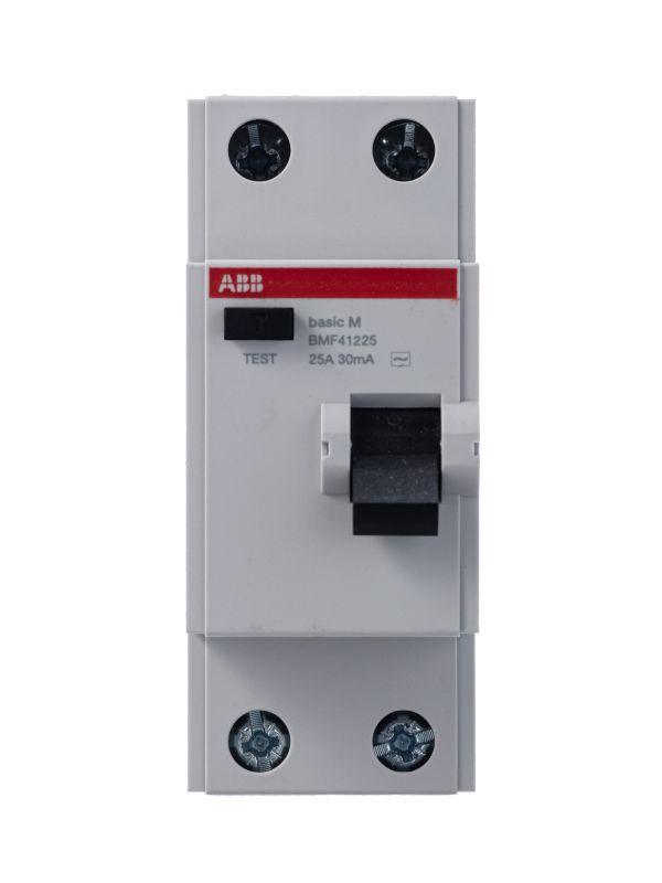 Выключатель дифференциального тока (УЗО) ABB 2п 25А 30мА тип AC Basic M BMF41225  2CSF602041R1250