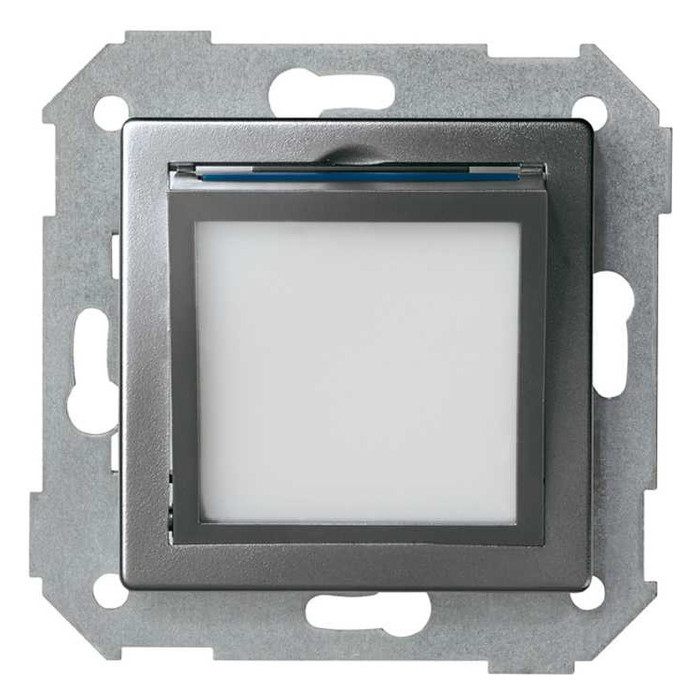 Накладка на ориентационный светильник Simon SIMON 82 DETAIL, холодный алюминий, 82036-93