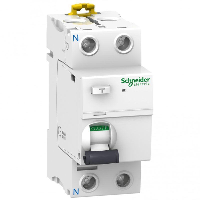 Выключатель дифференциального тока (УЗО) Schneider Electric 2п 25А 30мА тип AC iID Acti9  A9R41225