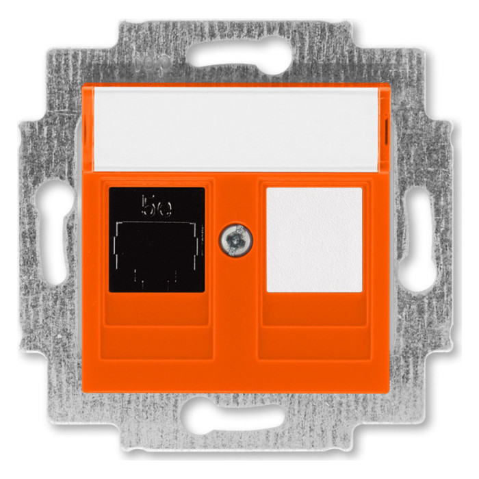 Розетка компьютерная RJ45 ABB LEVIT, , оранжевый, 2CHH295117A6066