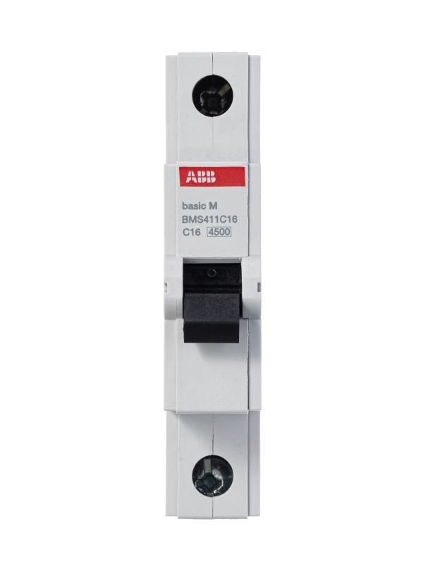 Автоматический выключатель ABB   1п C 16А 4.5кА Basic M BMS411C16  2CDS641041R0164