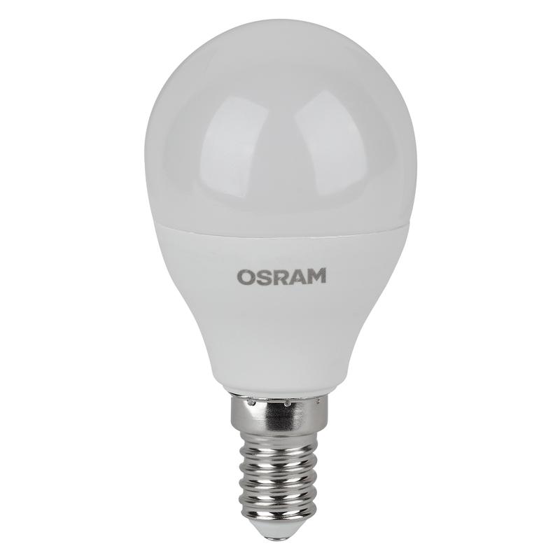 Лампа светодиодная LED Value LVCLP60 7SW/840 шар матовая E14 230В 2х5 RU (уп.5шт) OSRAM 4058075578135