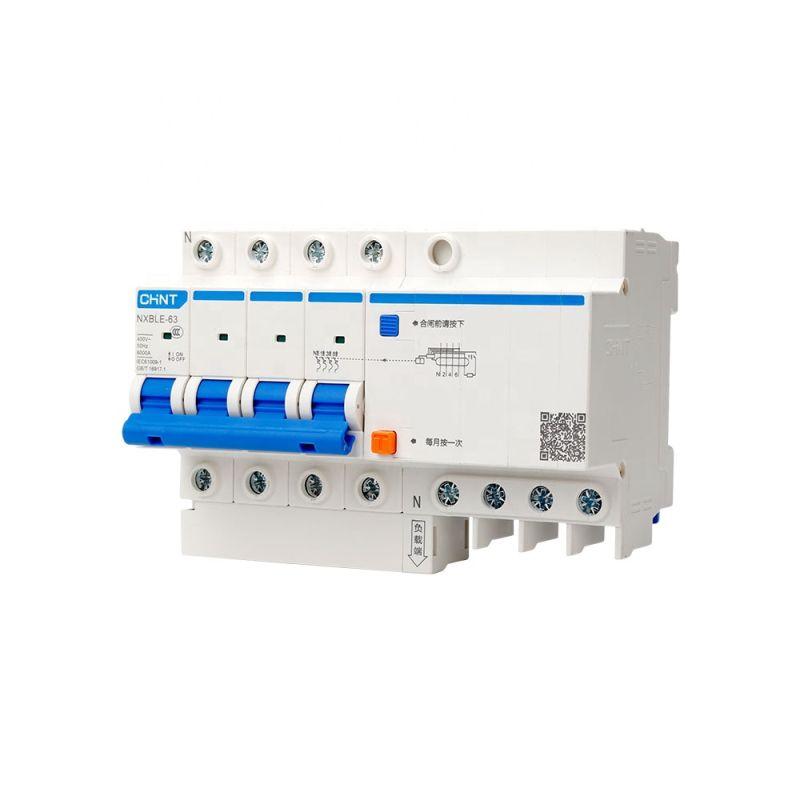 Выключатель автоматический дифференциального тока 4п C 50А 30мА тип AC 6кА NXBLE-63 (R) CHINT 982162