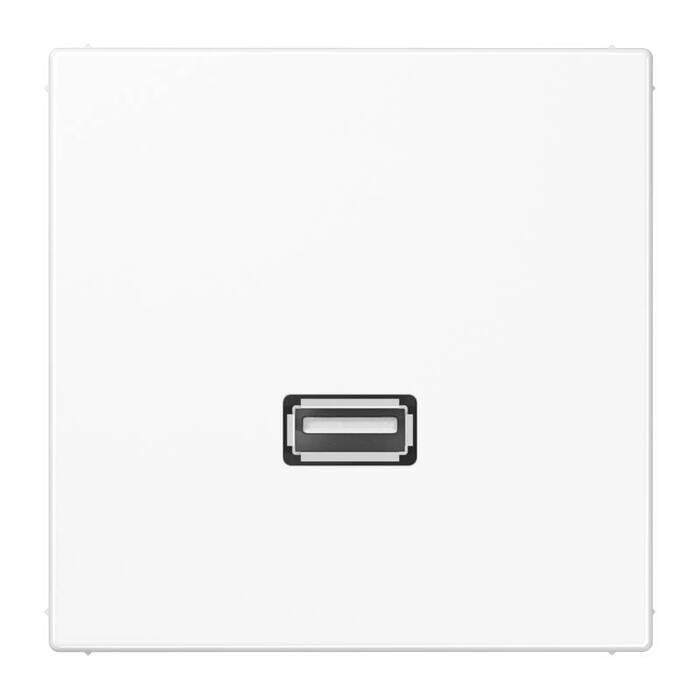Розетка USB Jung LS 990, скрытый монтаж, белый, MALS1122WW