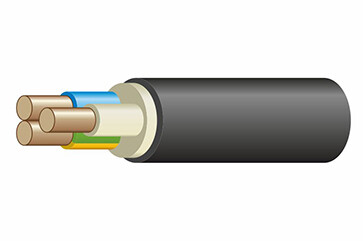 Кабель ВВГнг(А)-LS 3х2,5  круглый с заполнением ГОСТ Конкорд