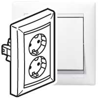 Розетка 2X2К+З в сборе шт безвинт БЕЛ VLN