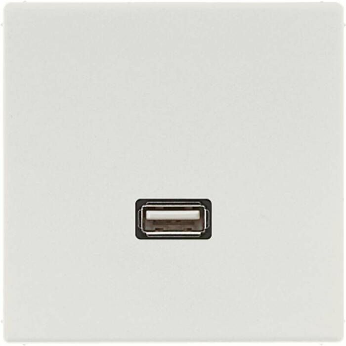 Розетка USB Jung LS 990, скрытый монтаж, светло-серый, MALS1122LG