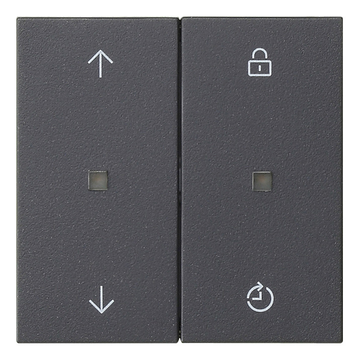 Накладка на жалюзийный выключатель Gira SYSTEM 55, антрацит, 536328