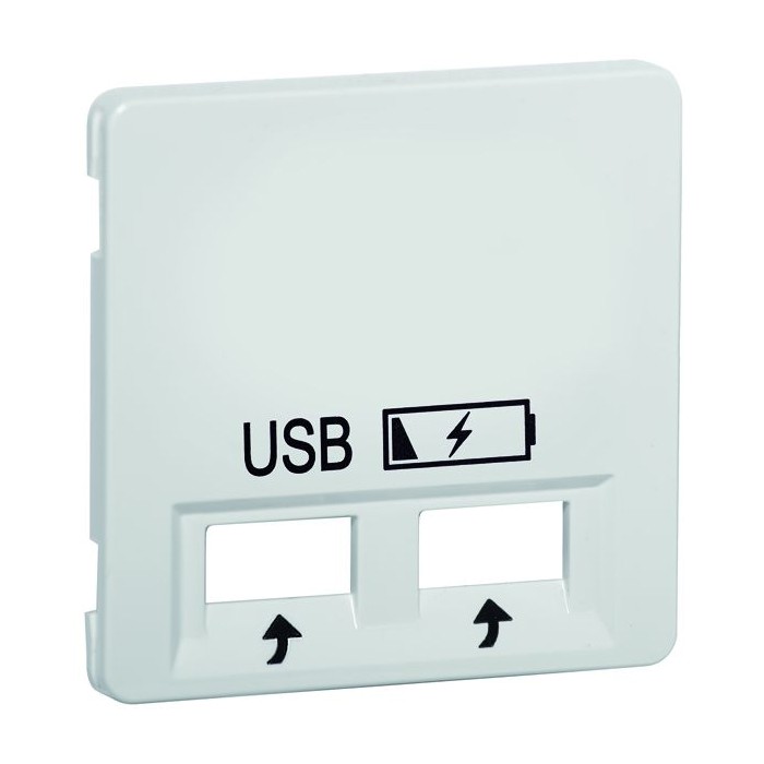 Накладка на розетку USB PEHA by Honeywell DIALOG, скрытый монтаж, белый, 239813