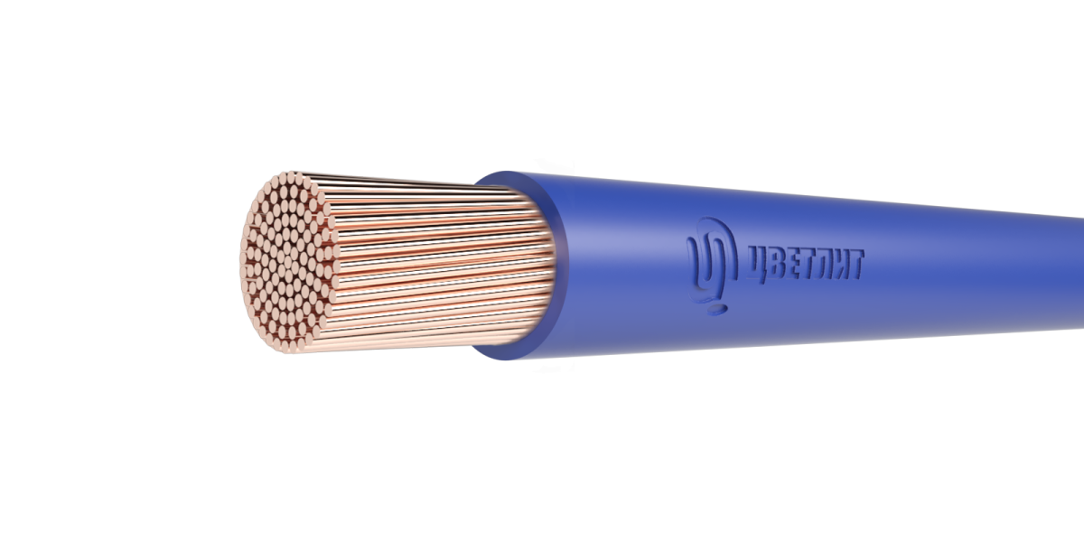 Провод силовой ПуГВнг(A)-LS 1х10 синий ТРТС