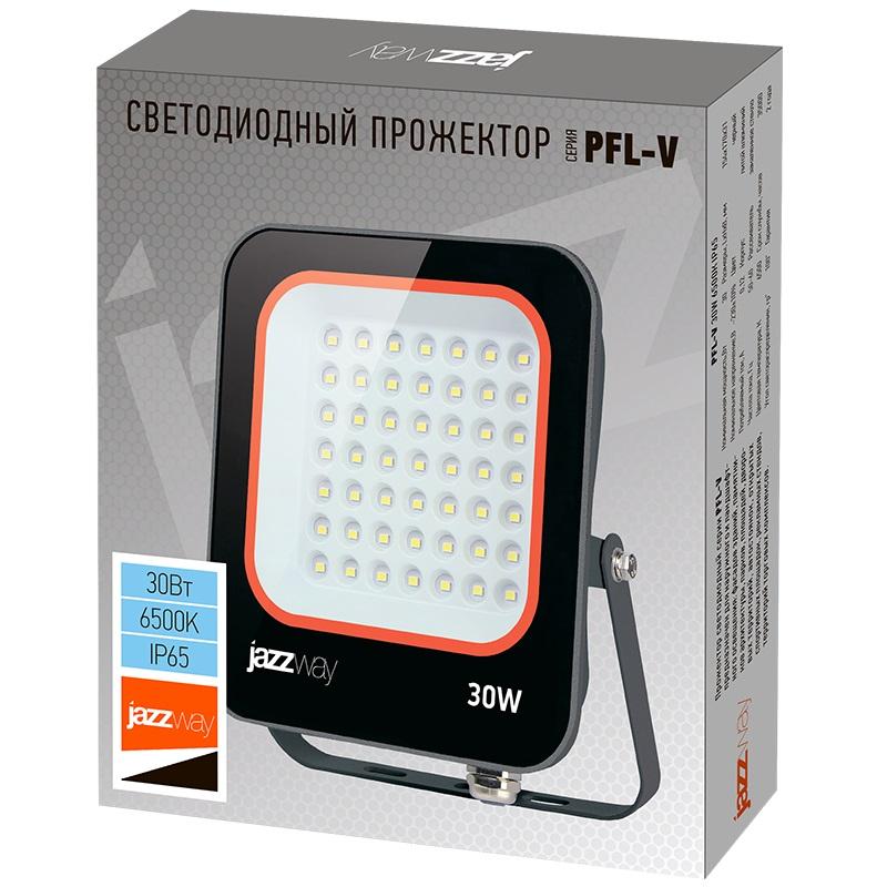 Прожектор светодиодный PFL-V 30Вт 6500К IP65 JazzWay 5039711