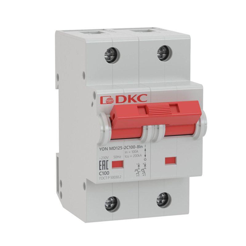 Автоматический выключатель DKC 2п C 125А 15кА YON MD125  MD125-2C125