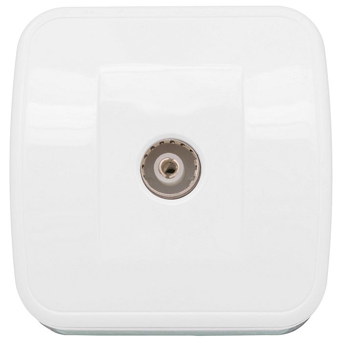 Розетка TV EKF МАДРИД, открытый монтаж, белый, EGA00-027-10