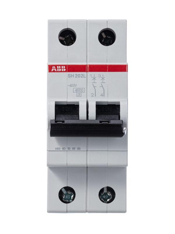 Автоматический выключатель ABB 2п C 6А SH202 C6  2CDS242001R0064