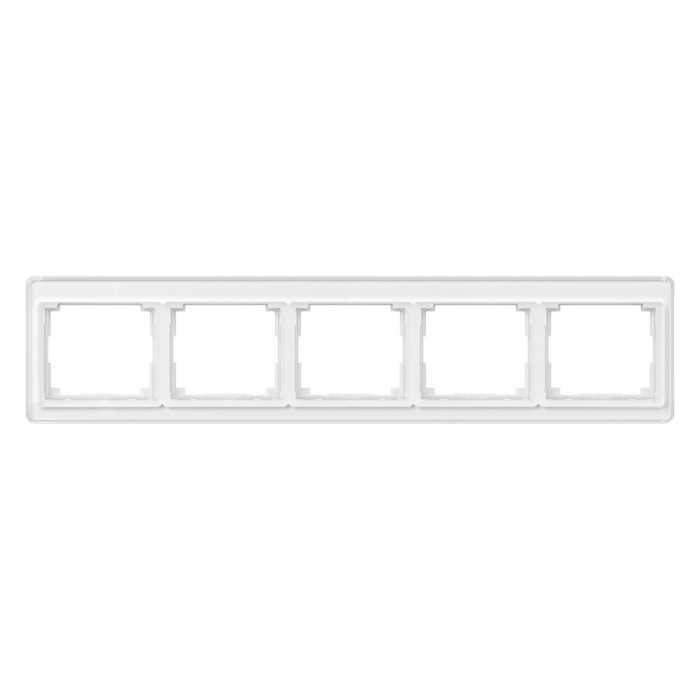 Рамка 5 постов Jung SL 500, горизонтальная, белый, SL5850WW