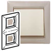 Рамка 2п вер Кантри Valena