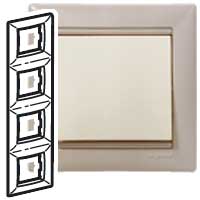 Рамка 4п вер Кантри Valena