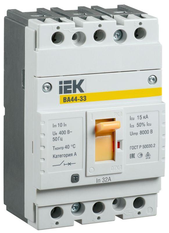 Автоматический выключатель IEK 3п 32А 15кА ВА44 33  SVA4410-3-0032