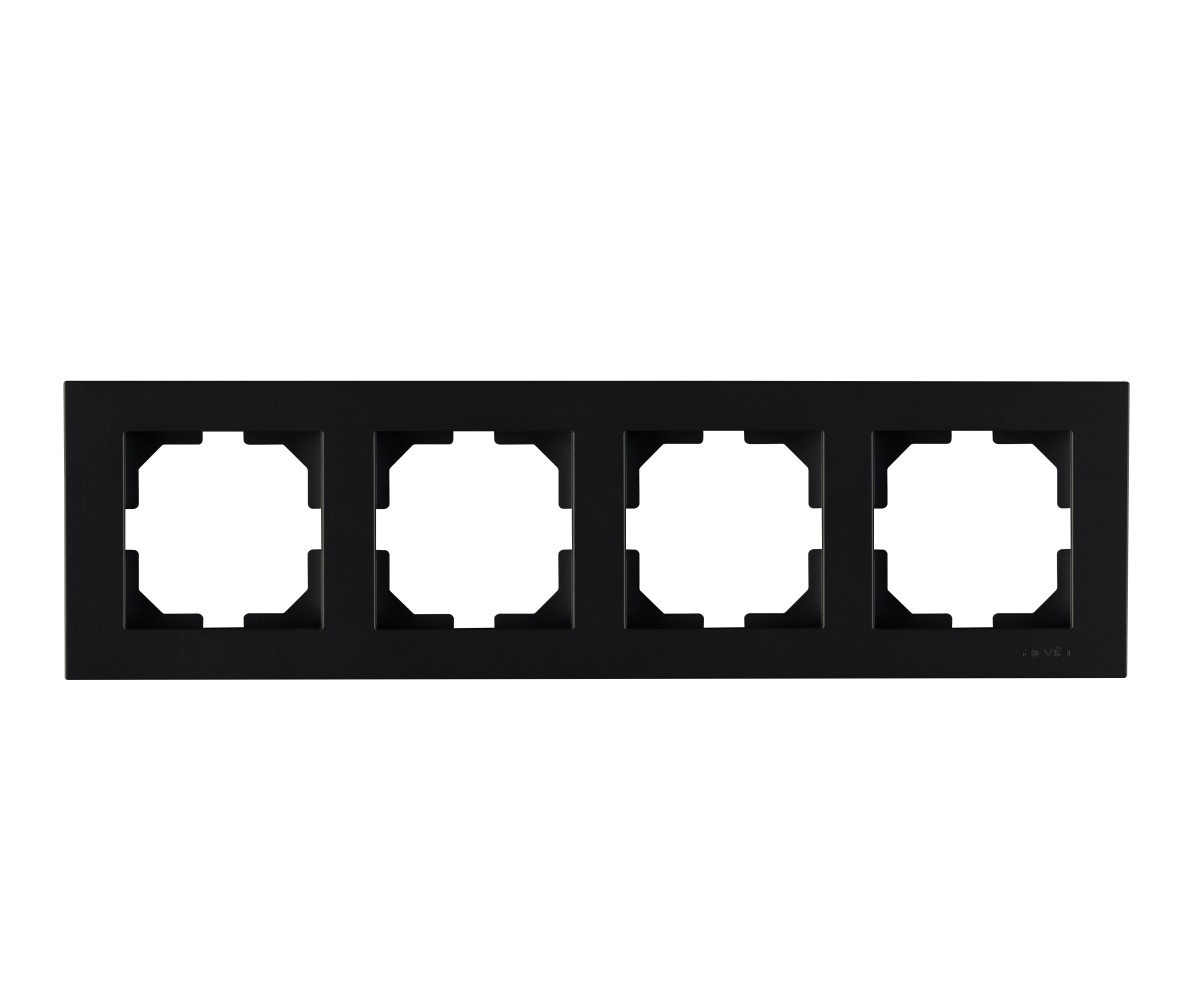 Рамка на 4 поста Arvia Electric Karen черн 20 07 2000 024