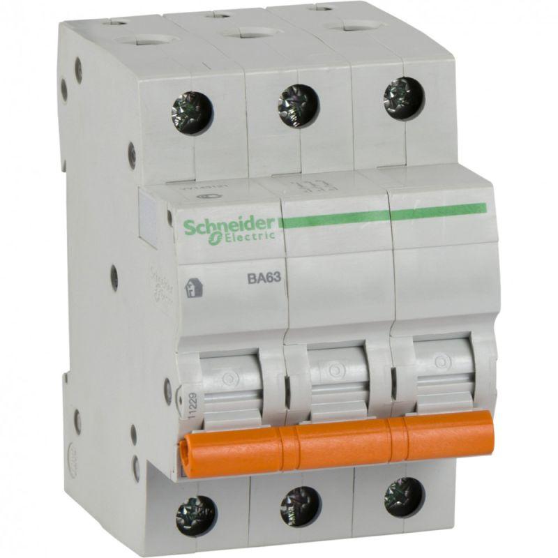 Автоматический выключатель Schneider Electric 3п C 63А 4.5кА ВА63   11229