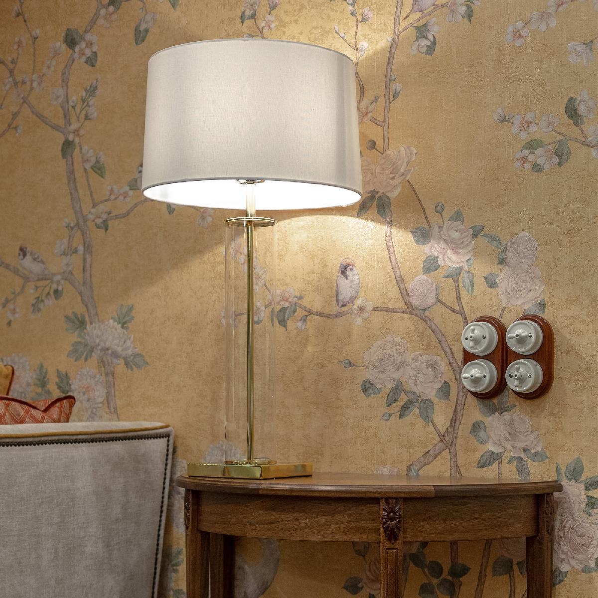 Переключатель/выключатель одноклавишный белый Ретро W5612001