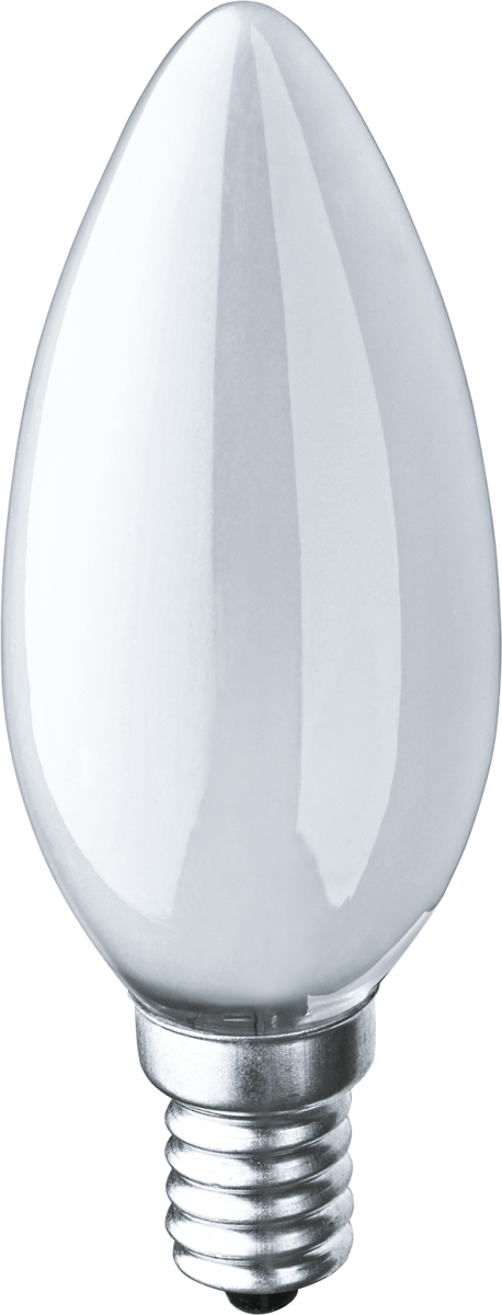 Лампа накаливания декоративная ДС 40вт B35 230в Е14 матовая (свеча)