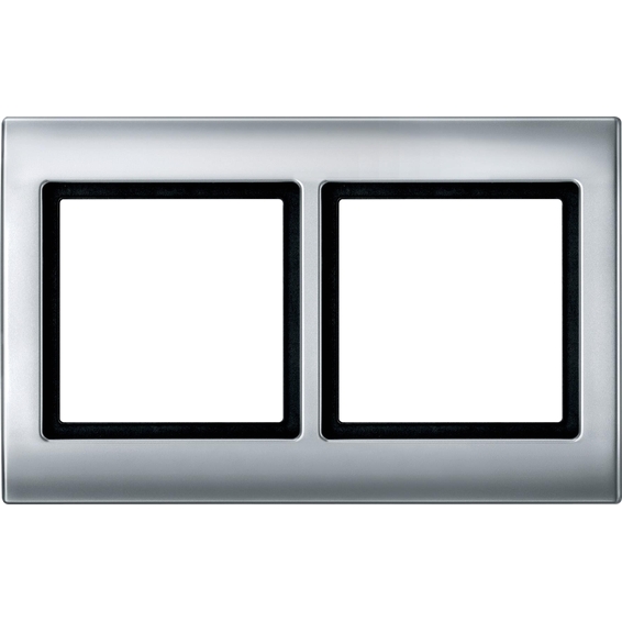 Рамка 2 поста Schneider Electric MERTEN AQUADESIGN IP44, алюминий, MTN400260