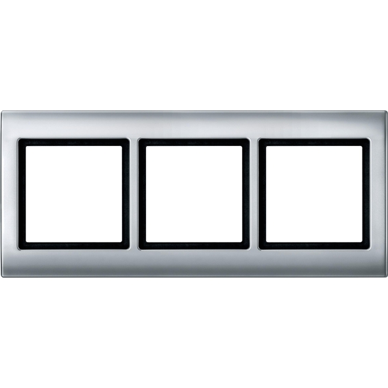 Рамка 3 поста Schneider Electric MERTEN AQUADESIGN IP44, алюминий, MTN400360