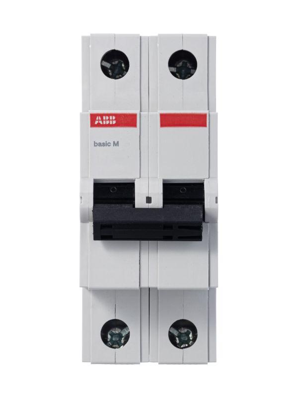 Автоматический выключатель ABB   2п C 6А 4.5кА Basic M BMS412C06  2CDS642041R0064