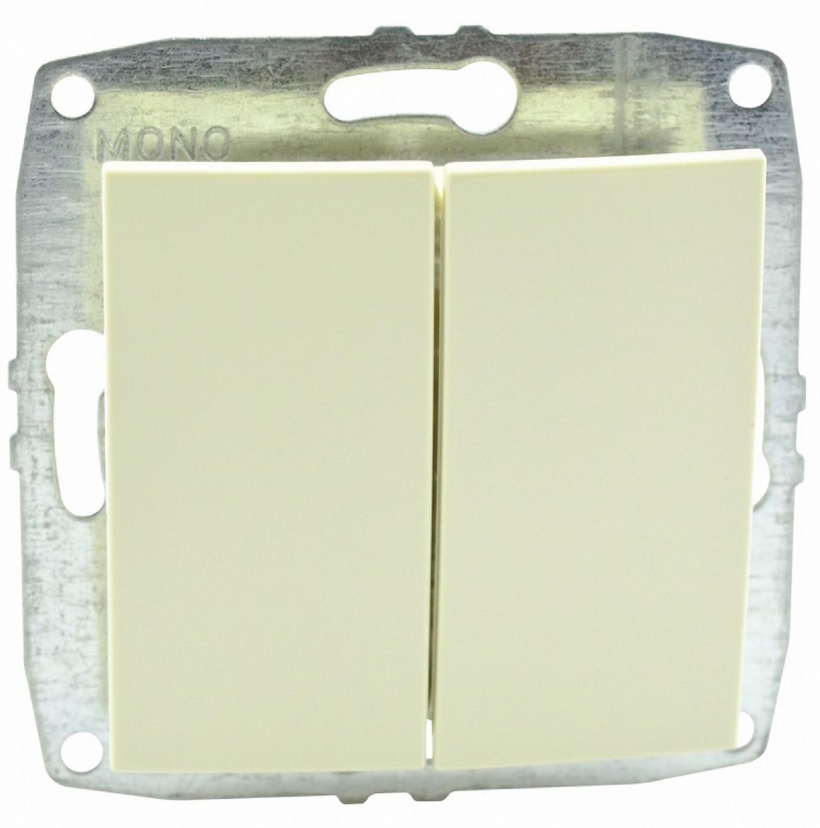 Выключатель Mono Electric Despina/ Larissa механизм двухклавишный крем 500-001725-102