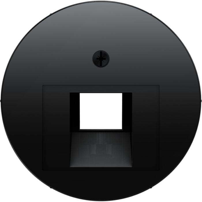 Накладка на розетку информационную Berker, скрытый монтаж, черный блестящий, 14072045