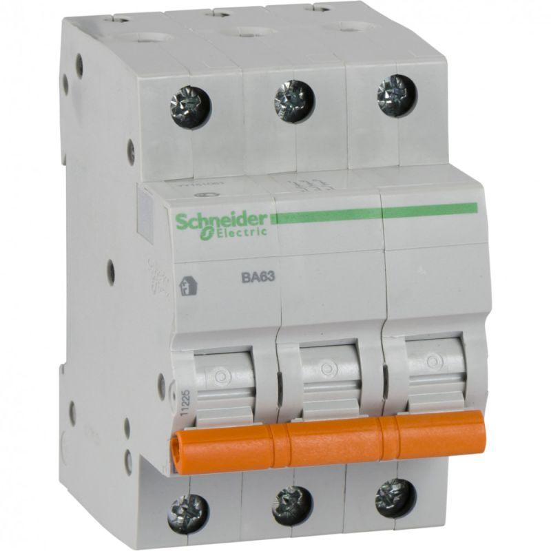 Автоматический выключатель Schneider Electric 3п C 25А 4.5кА BA63   11225