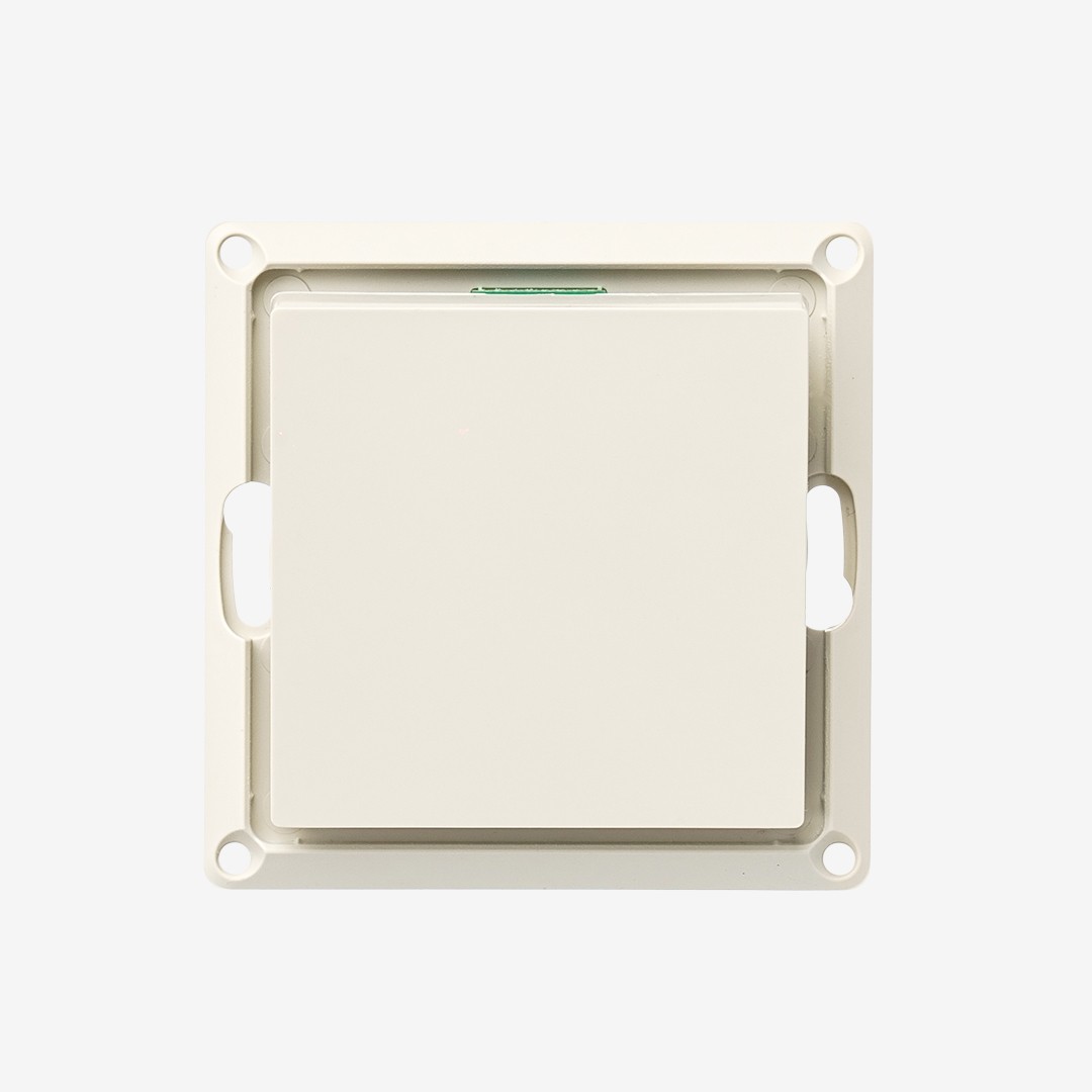 Радиовыключатель Base-1F бежевый (c фиксацией клавиши) без рамки HiTE PRO