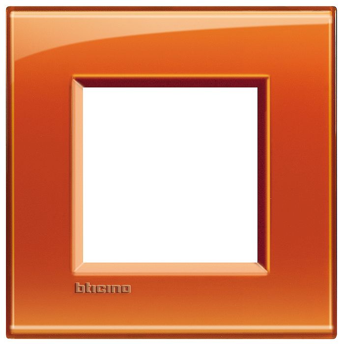 Рамка 1 пост BTicino LIVING LIGHT, оранжевый, LNA4802OD