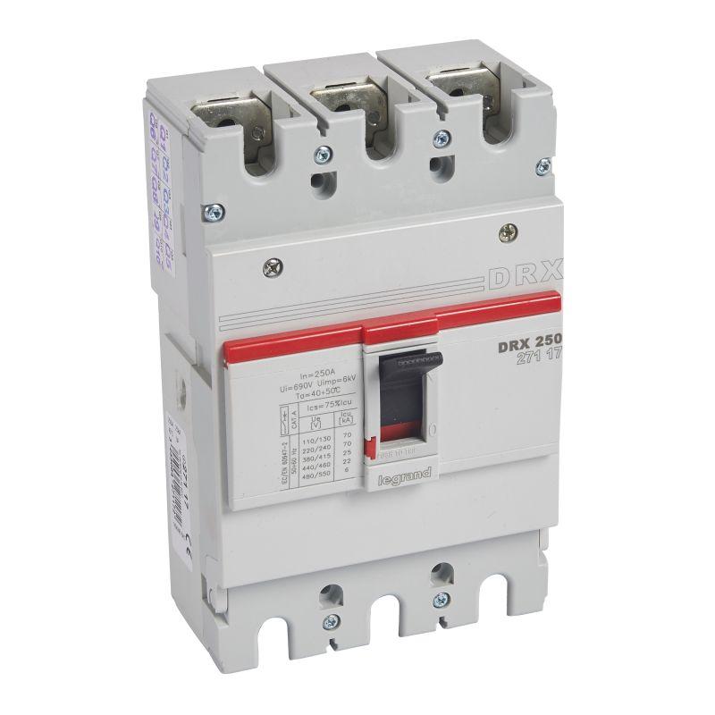 Выключатель автоматический 3п 250А 25кА DRX250 термомагнитн. расцеп. Leg 027117