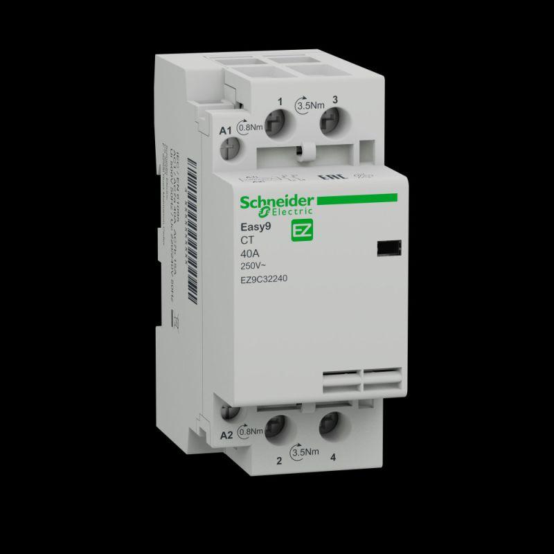 Контактор модульный Schneider Electric EASY9 CT 40А 2НО 230/250В AC 50Гц EZ9C32240